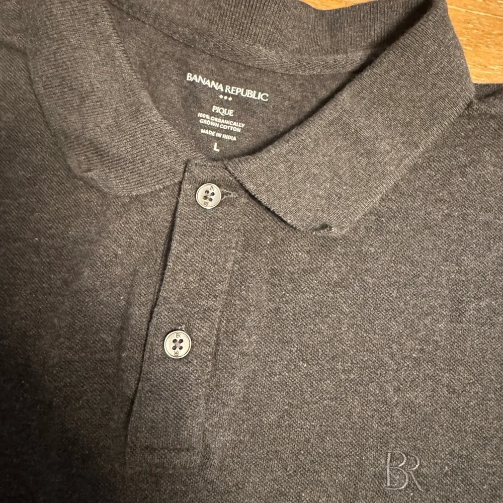 Banana Republic Dark Gray Polo Shirt